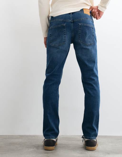 ONLY & SONS weft regular fit jeans i mellanblå denim, 5 av 5