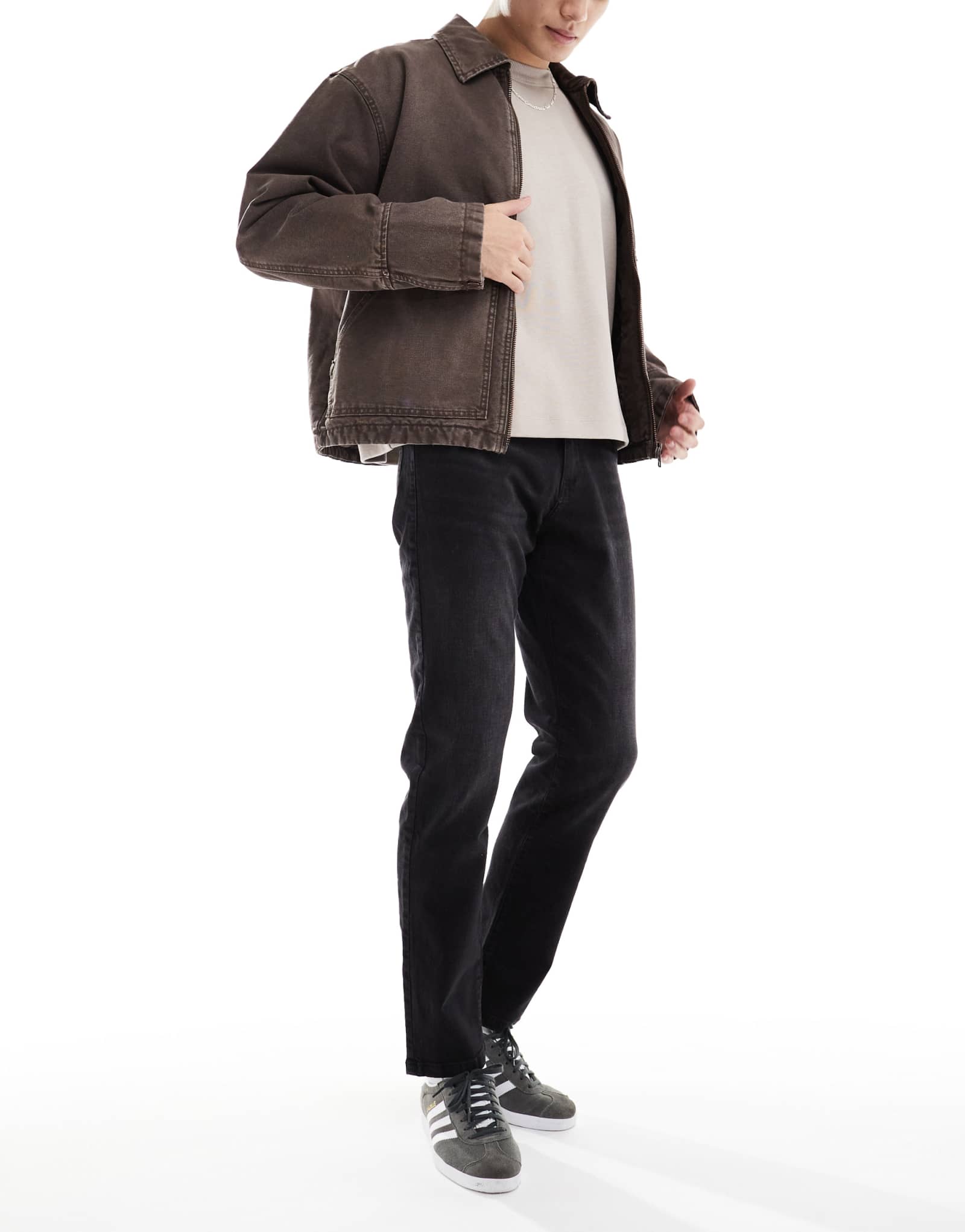 Джинсы ONLY &SONS weft regular fit черного цвета