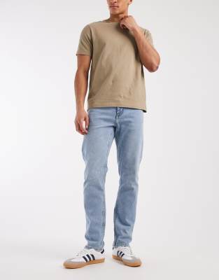 Only & Sons Weft Regular Fit Jeans In Blue