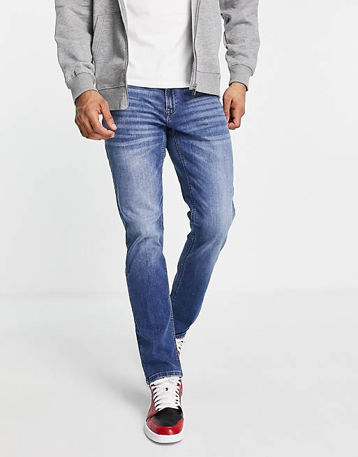 Only & Sons Weft regular fit jeans in blue