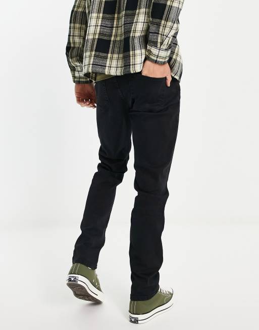 Only & Sons Weft regular fit jeans in clean black