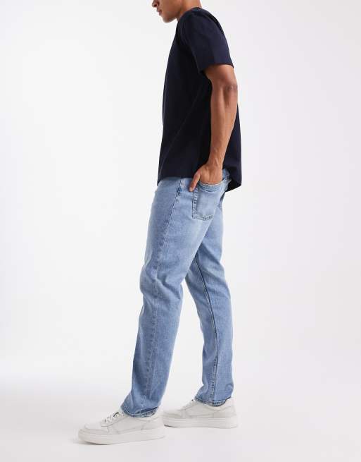 ONLY & SONS - Weft - Regular-fit jeans in lichte wassing, 3 van 5