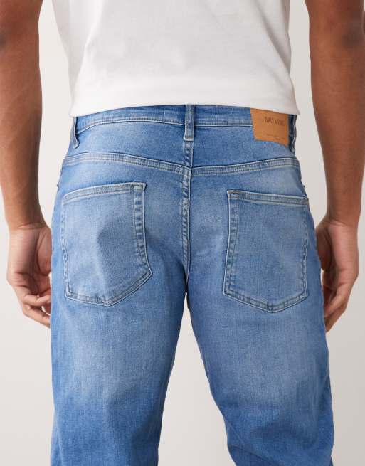 ONLY & SONS Weft regular fit jeans in mid blue wash, 5 of 5