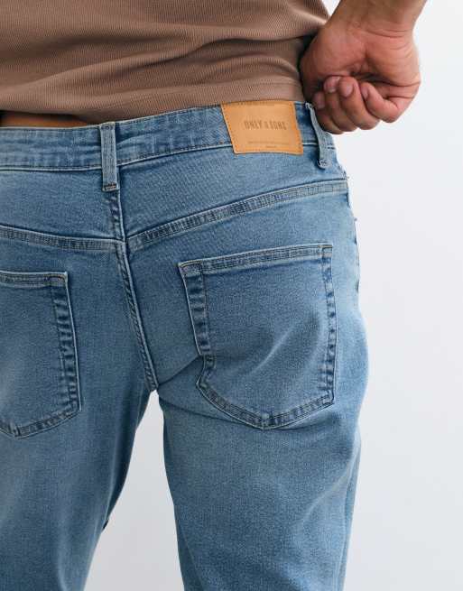 ONLY & SONS Weft regular fit jeans in vintage light blue wash, 2 of 5
