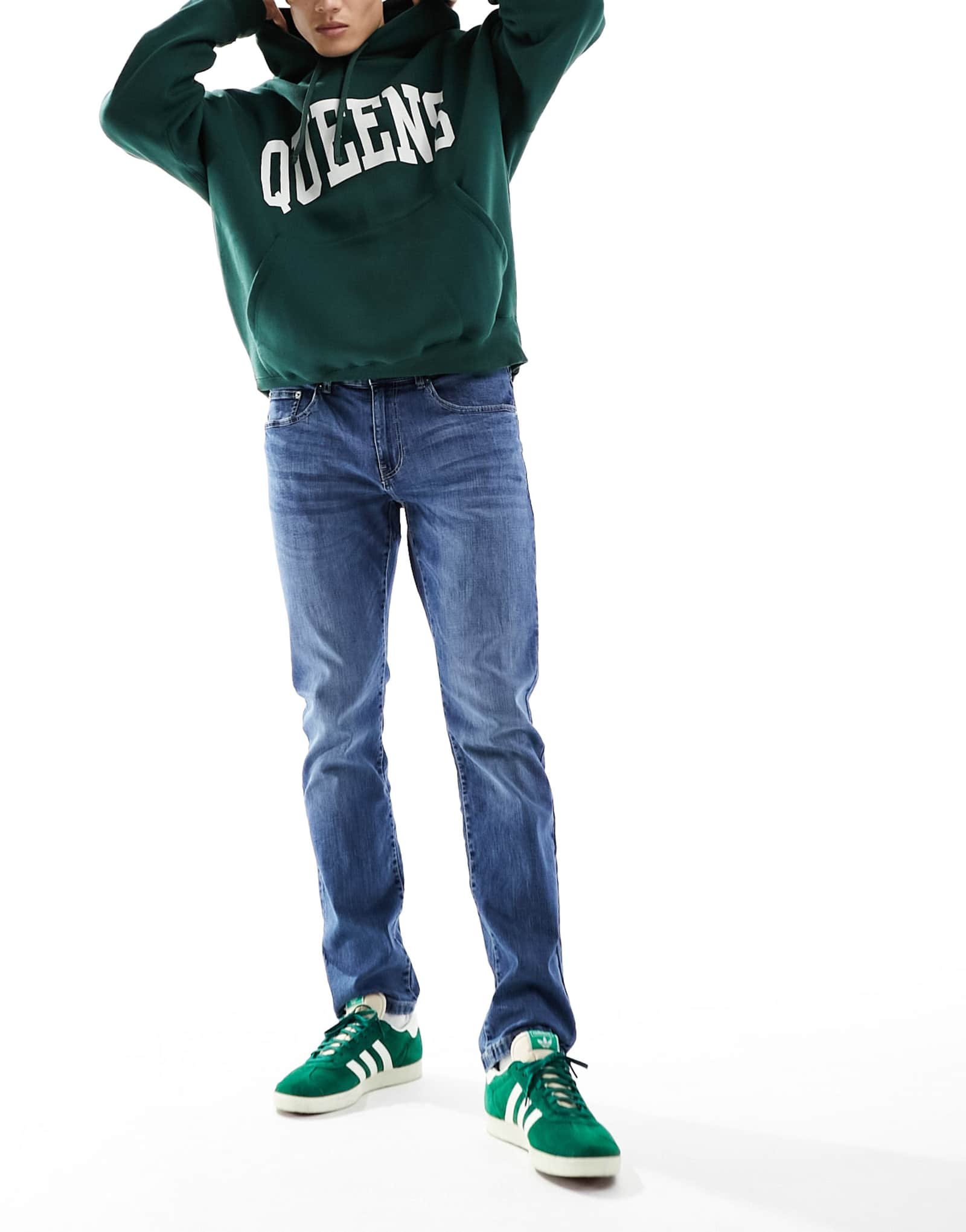 Джинсы-стрейч Only & Sons weft regular fit после средней стирки