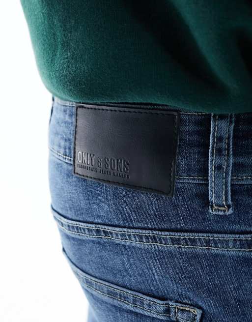 Only & Sons - Weft - Regular-fit stretchjeans in mid-wash, 2 van 5