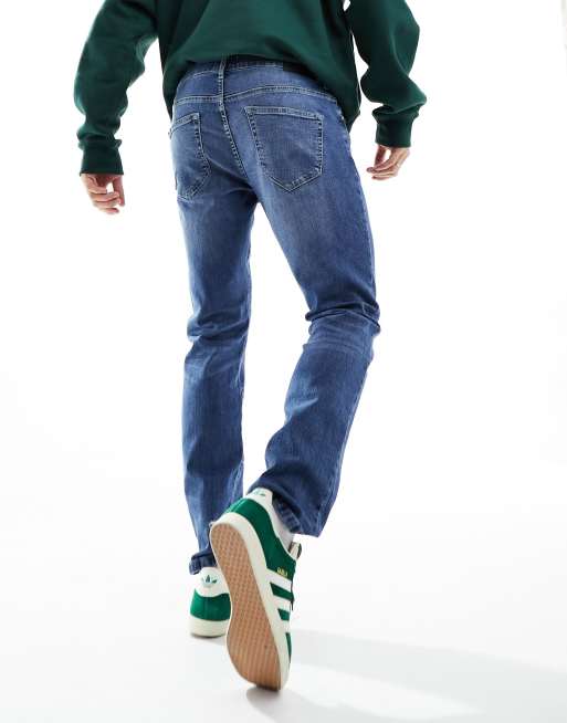 Only & Sons - Weft - Regular-fit stretchjeans in mid-wash, 3 van 5