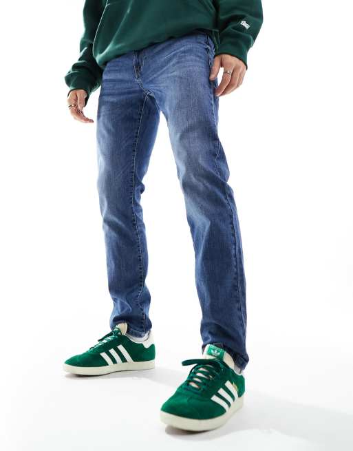 Only & Sons - Weft - Regular-fit stretchjeans in mid-wash, 4 van 5