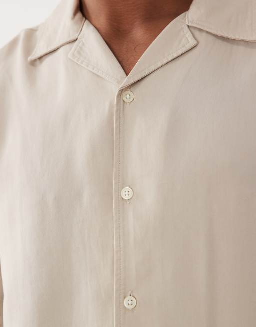 ONLY & SONS – Weiches Hemd in Cremeweiß mit lockerem Schnitt und Reverskragen, 4 von 5