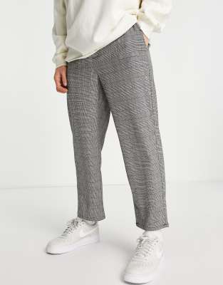 gray check pants