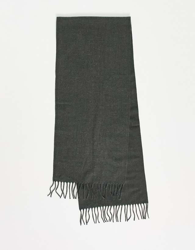 Only & Sons wool mix scarf in gray