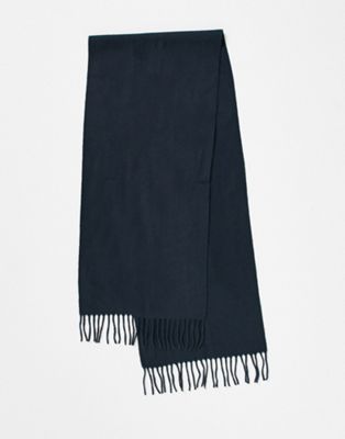Only & Sons wool mix scarf in navy