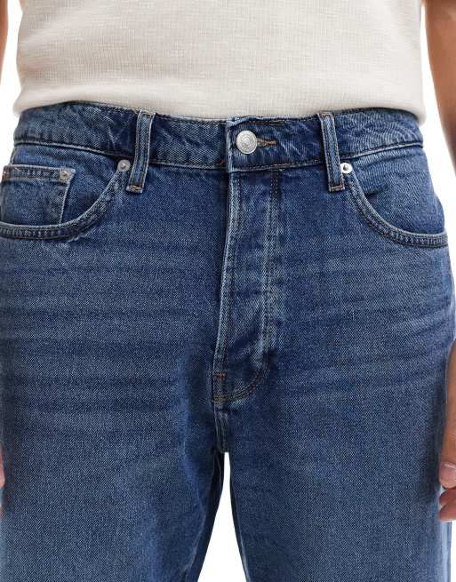 ONLY & SONS - Yoke - Jeans affusolati lavaggio blu medio, 5 di 5