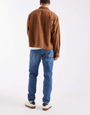 Only & Sons Yoke Tapered Fit Jeans In Blue