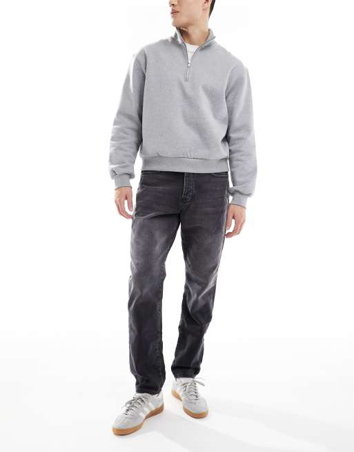 ONLY & Sons - Yoke - Toelopende jeans in verwassen zwart, 2 van 5