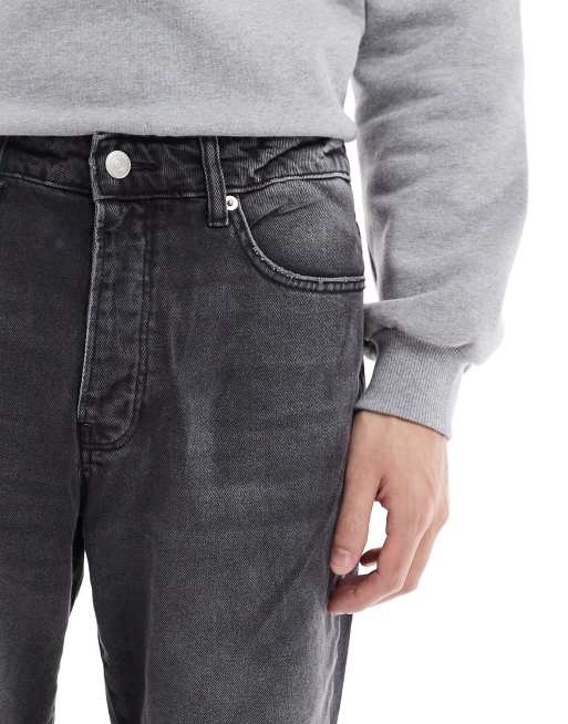 ONLY & Sons - Yoke - Toelopende jeans in verwassen zwart, 5 van 5