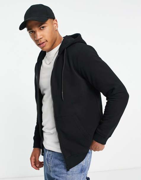 Men s Zip Up Hoodies Half Zip Sweatshirts Hoodies ASOS