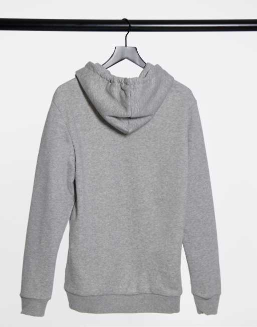 Only & Sons zip through hoodie in light gray, 2 of 4