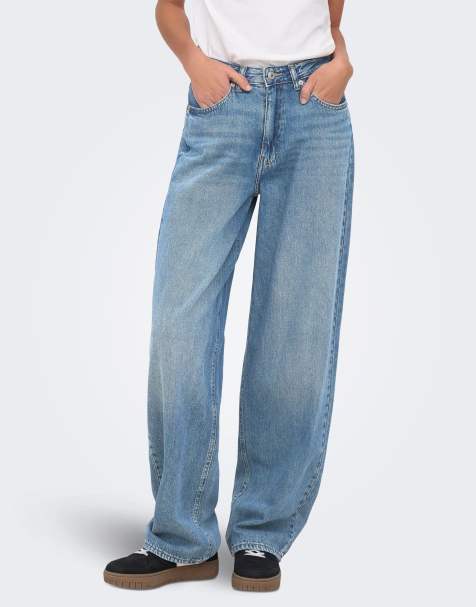 ONLY Straight fit jeans in medium blue denim - view 1
