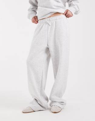 Only Straight Leg Jersey Joggers Co-ord In Gray