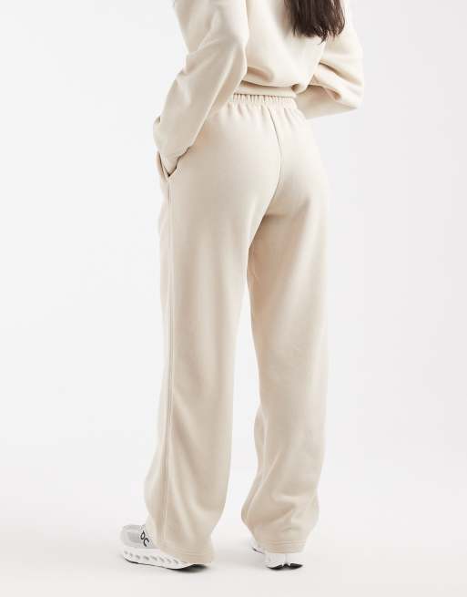 ONLY straight leg jersey joggers co-ord in stone, 3 of 5