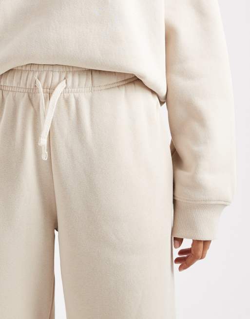 ONLY straight leg jersey joggers co-ord in stone, 4 of 5