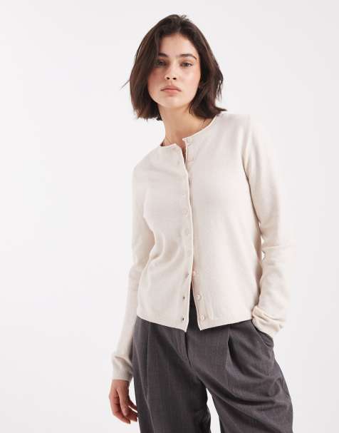 Only – Strickjacke in Creme - view 1