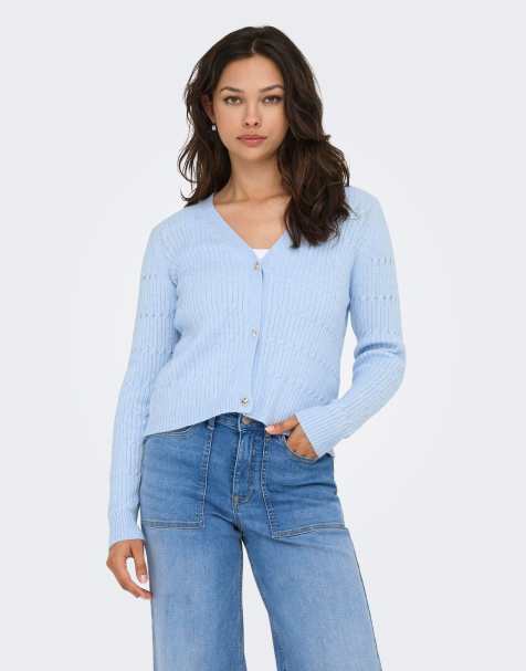 ONLY – Strickjacke in Kentucky Blue - view 1