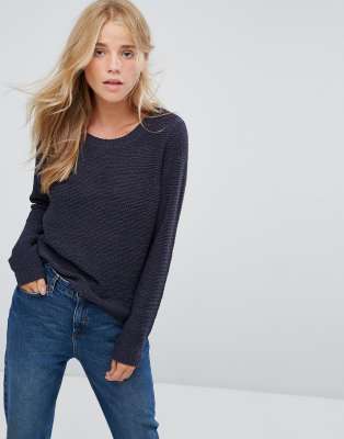 Only - Strickpullover-Schwarz