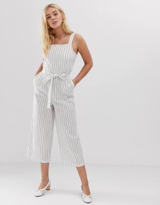 only striped jumpsuit