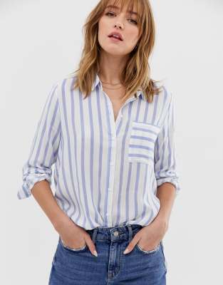 Only stripe shirt with pocket | ASOS