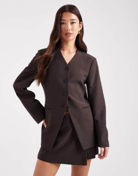 ONLY structured blazer co-ord in brown