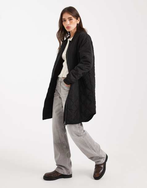 Only – Svart, quiltad kappa - view 1
