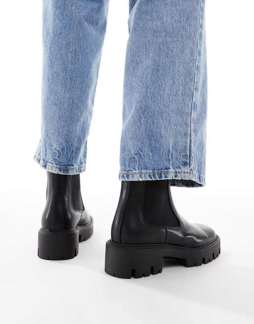ONLY – Svarta, grova chelseaboots, 3 av 4