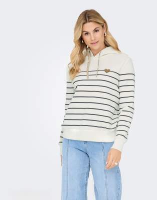 ONLY - Sweat à capuche - Nuage-Blanc