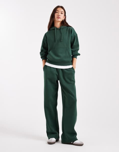 ONLY sweat co-ord in dark green - view 1