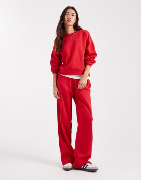 ONLY sweat set in bright red - view 1