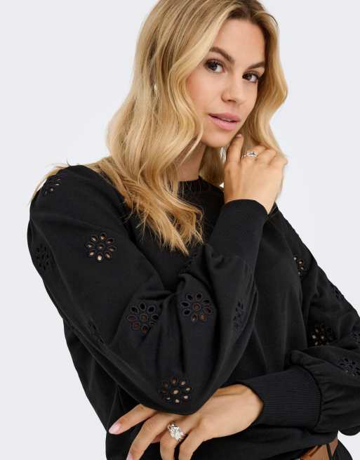 ONLY Sweat-shirts noirs, 4 de 6