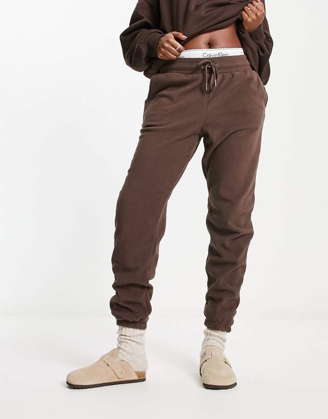 Only sweatpants in chocolate brown - part of a set