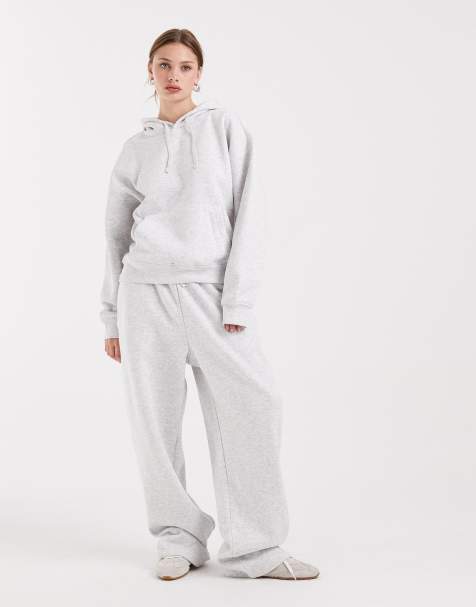 ONLY - Sweatshirt i lysegrå - Del af sæt - view 1