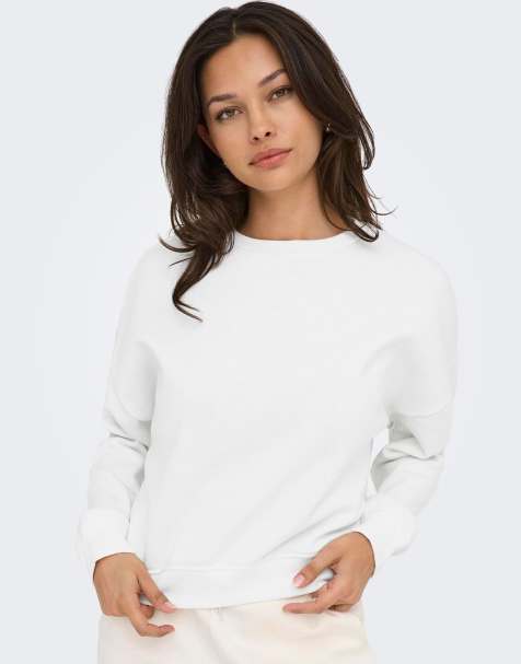 ONLY – Sweatshirt in Weiß - view 1