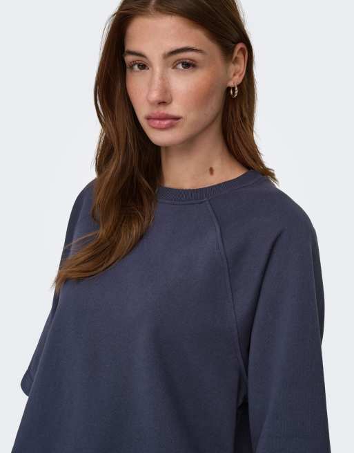 ONLY sweatshirttop in nachtblauw, 5 van 7