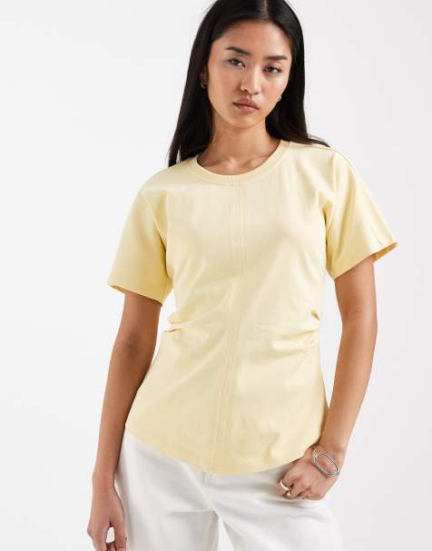 ONLY - T-shirt à taille cintrée - Babeurre - view 1