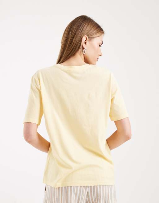 ONLY - T-shirt coupe carrée à imprimé limoncello - Jaune pâle, 2 de 4