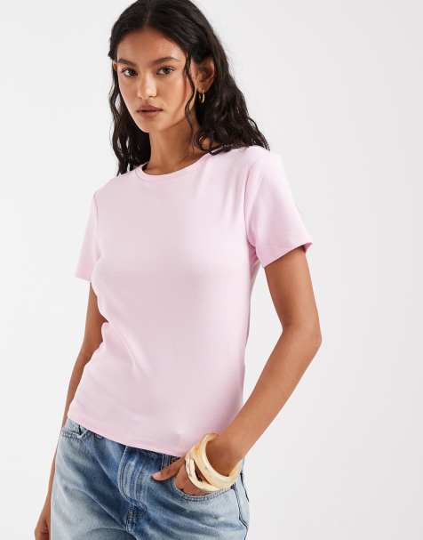 ONLY - T-shirt in lichtroze - view 1