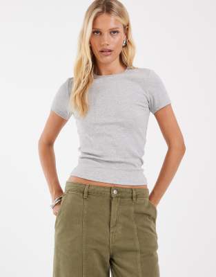 Only T-shirt In Gray