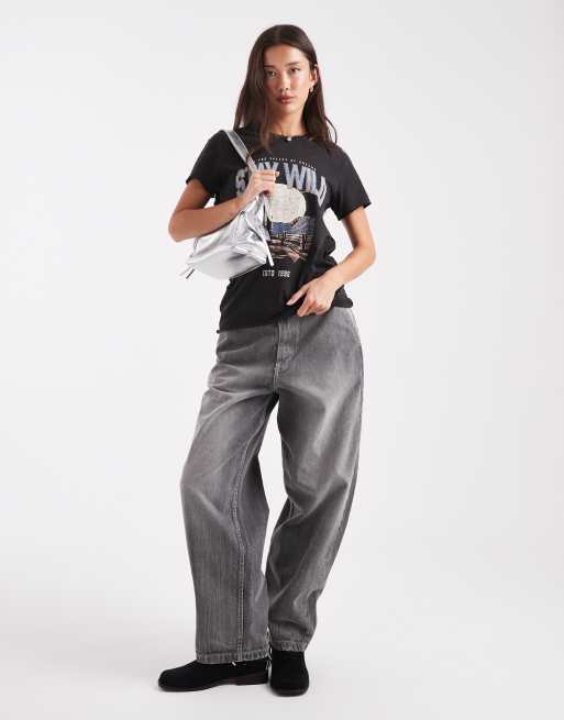 ONLY - T-shirt nera con stampa "Stay Wild", 4 di 4