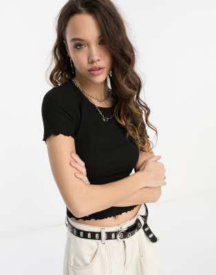 Only Donna Nero Emma W - T Shirt - Immagine 4
