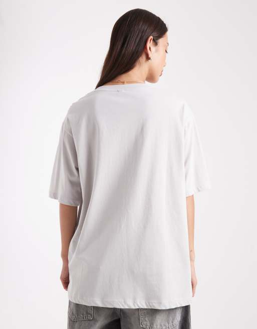 ONLY - T-shirt oversize à imprimé cosmique - Gris foncé, 2 de 4