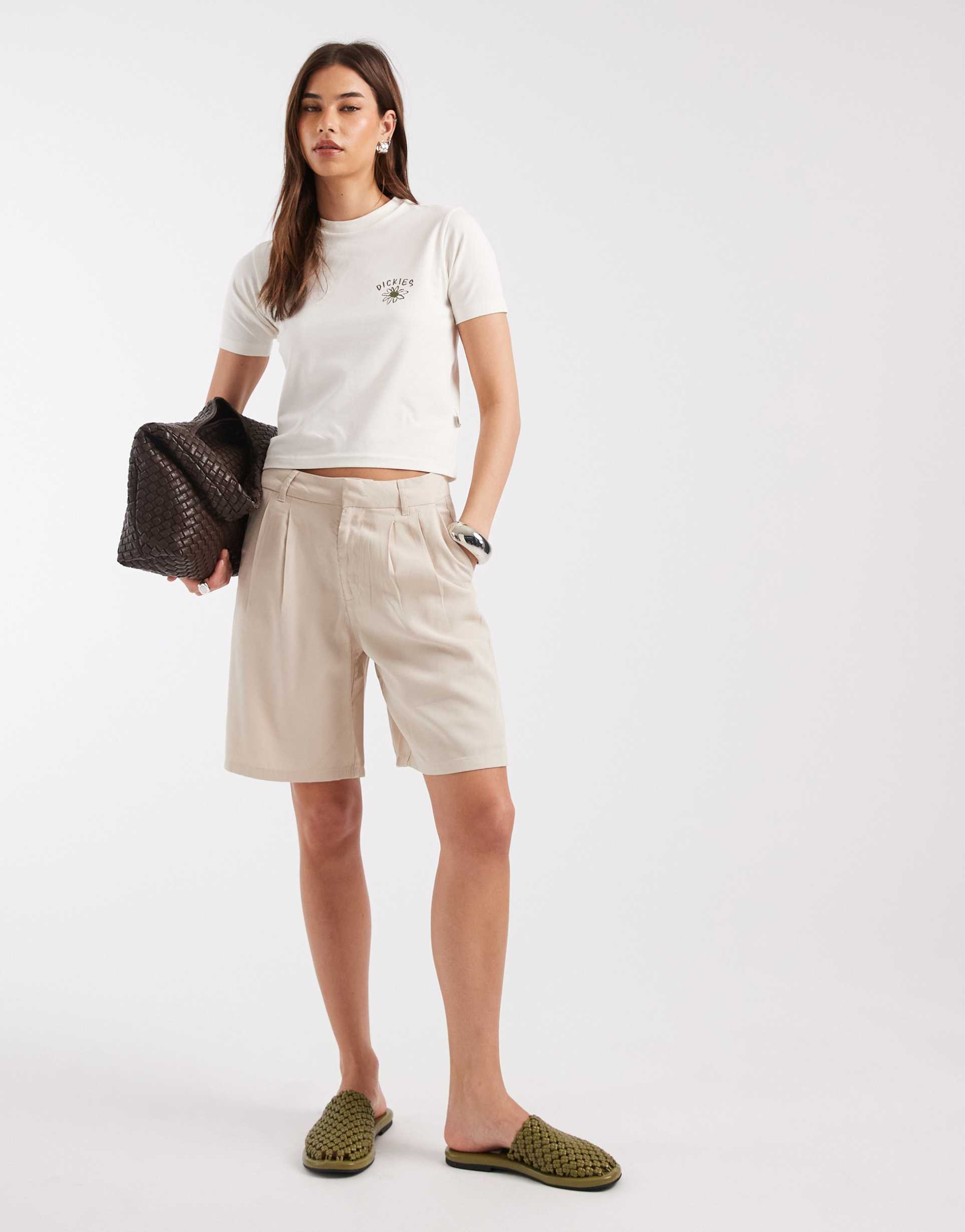only tailored bermuda shorts in stone